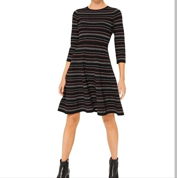 EC HOBBS London Katie Striped Knit Dress Size 10 classic, Business, Casual - Picture 1 of 11